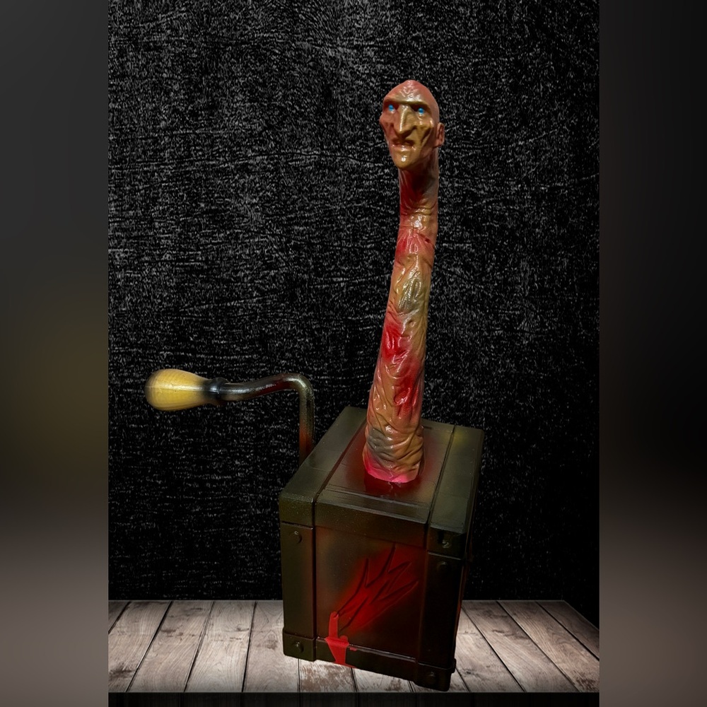 Freddy Krueger Handmade Display Only Jack in the Box